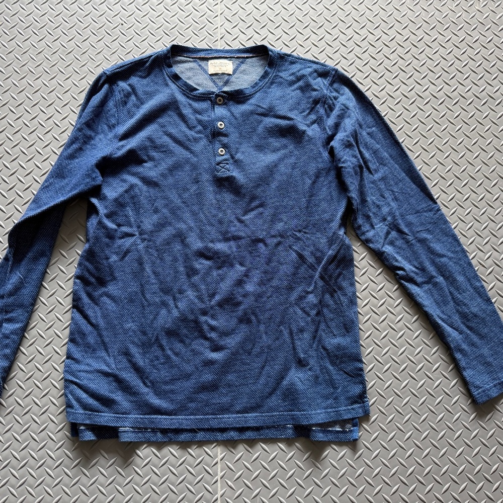 Nudie Jeans Navy Long Sleeve Henley